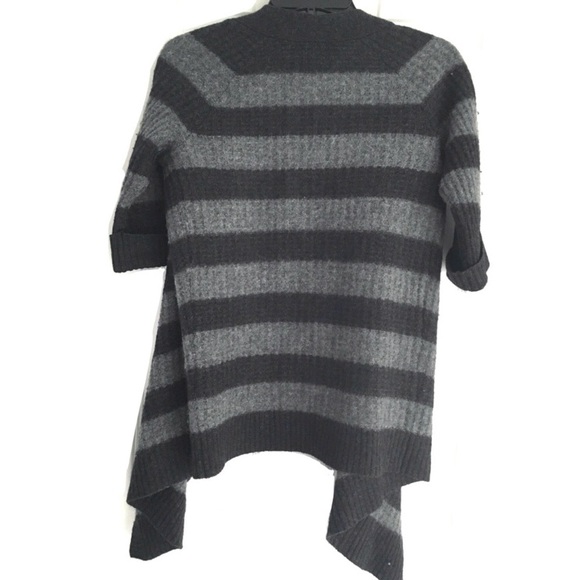 VINCE Black & Dark Gray Front Drape Sweater Size Small - Picture 2 of 9